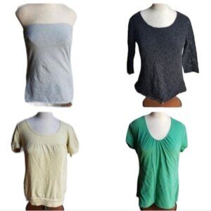 4 Tops Shirts Blouses Short Long Sleeve Charlotte Russe Women's WOMAN'S Medium